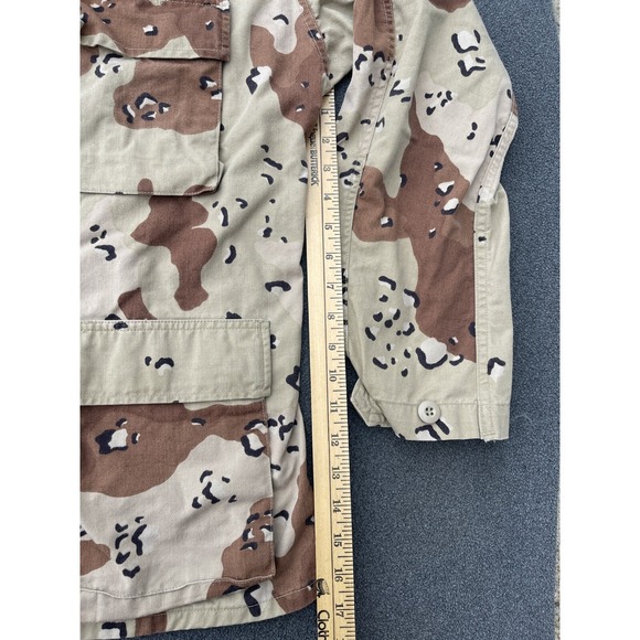 Military Shirt Medium Regular Chocolate Chip Camo With Large Patch On The Back - Picture 4 of 6
